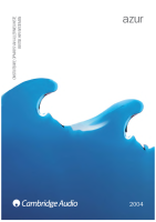 Cambridge Audio Azur - Catalog 2004 